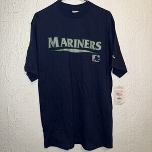Vintage 90s Seattle Mariners MLB Wilson Shirt L USA NWT Ken Griffey Jr Ichiro